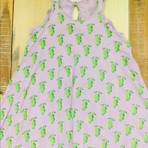 Egg lime flowy dress 4T